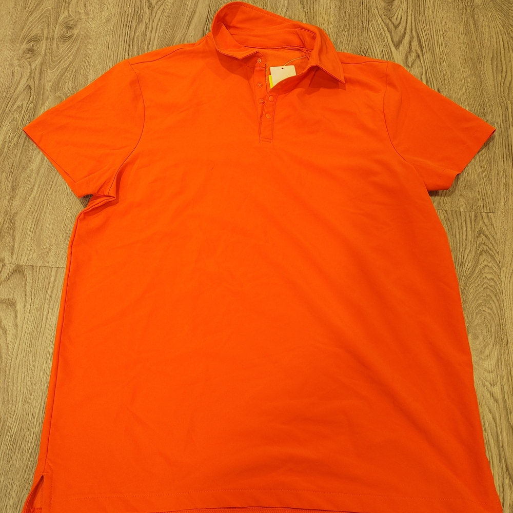 All in Motion Men's Vibrant Orange Polo Shirt